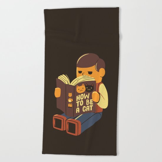 How To Be a Cat Beach Towel
