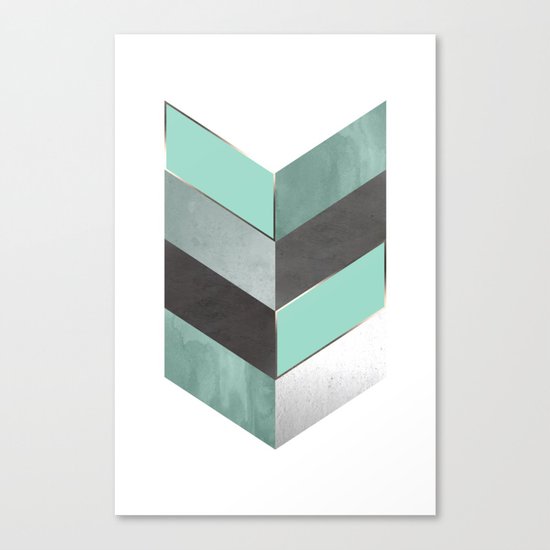 Chevron Geometric 1 Canvas Print