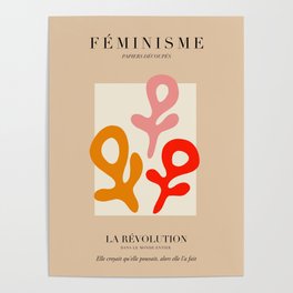 L'ART DU FÉMINISME II — Feminist Art — Matisse Exhibition Poster Poster