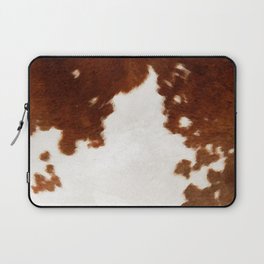 brown cowhide watercolor Laptop Sleeve
