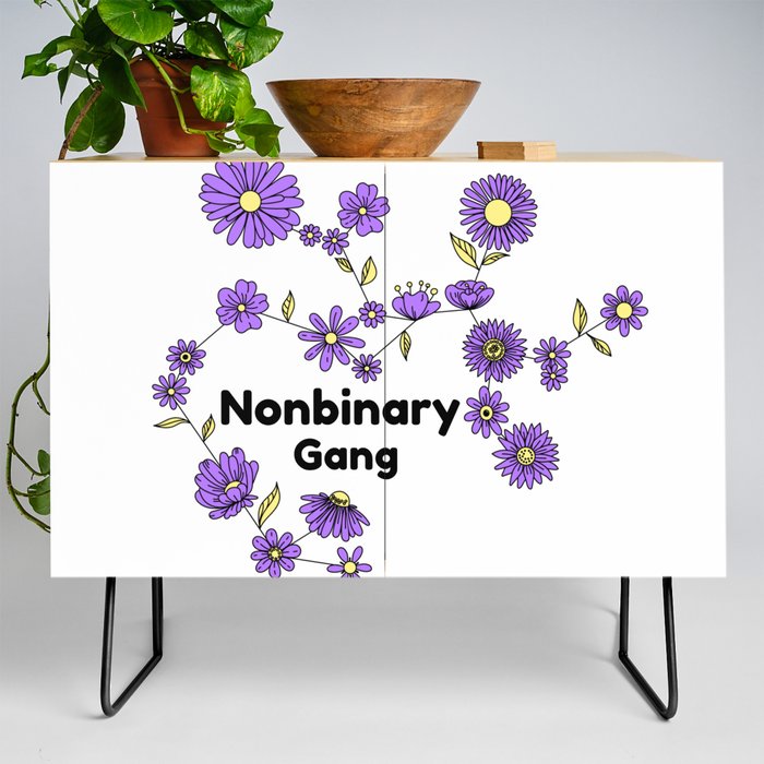 Non Binary Flower Gang Credenza