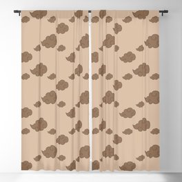 Brown CLouds Blackout Curtain