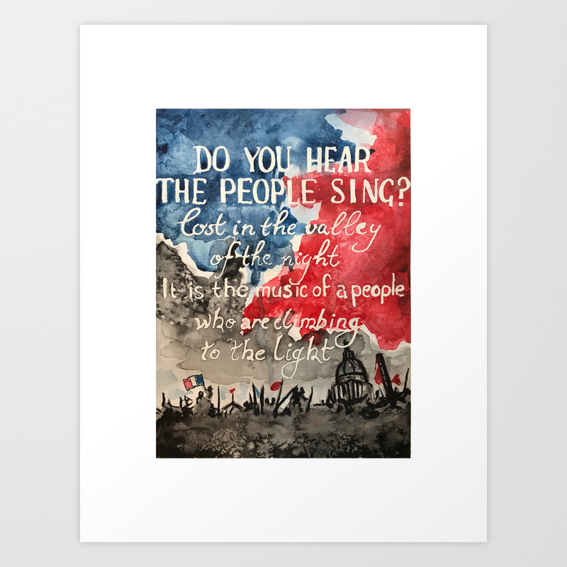 Art print POSTER les miserables