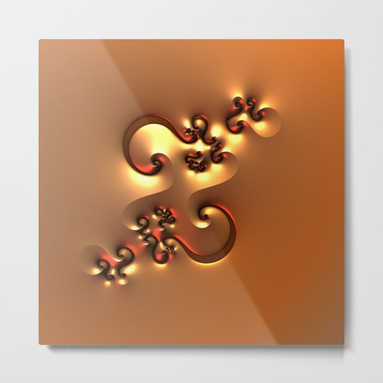Curvy One Metal Print