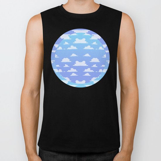 Bright Lit Blue Skies Biker Tank