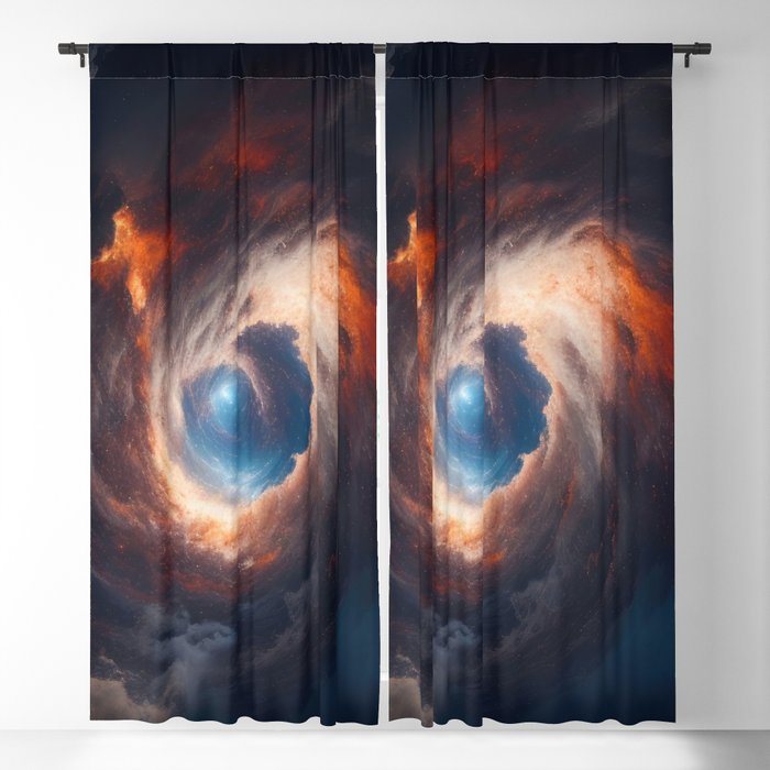 Abstract Nebula Universe Interstellar Storm Blackout Curtain