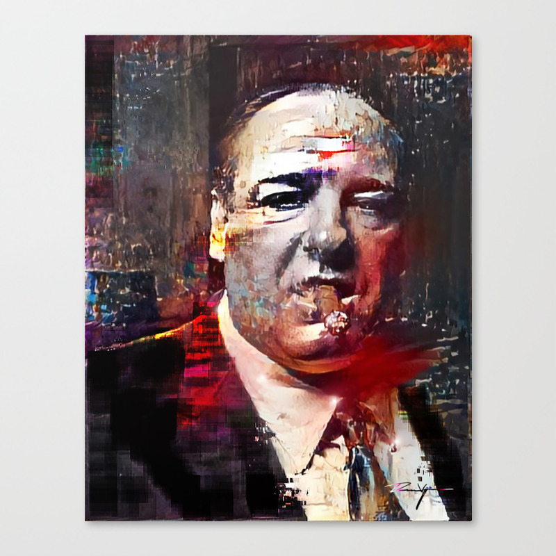 Tony Soprano Glitch Canvas Print By Glitchartpuntnl Society6