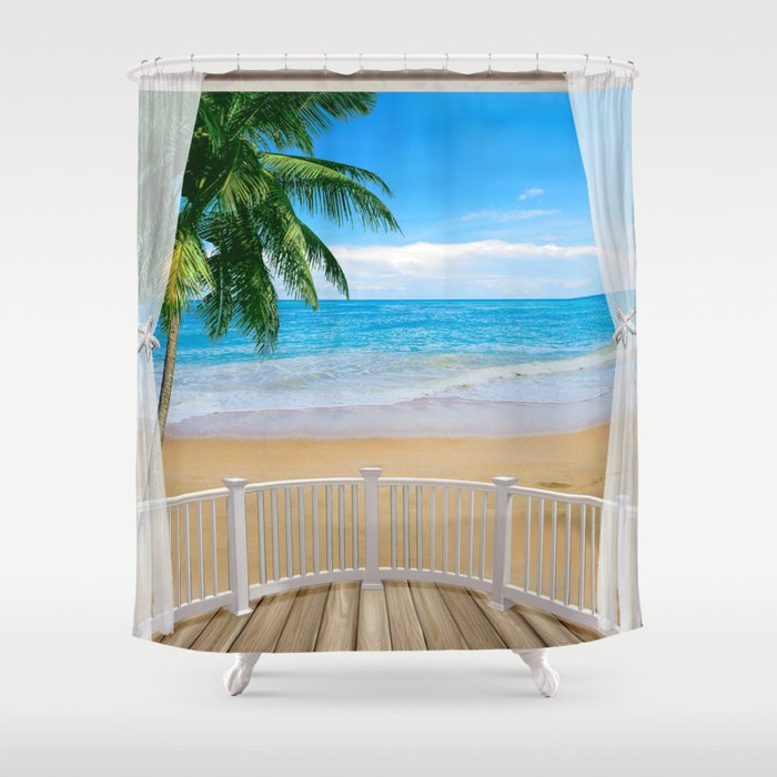 Cheap beach shower curtains hotsell
