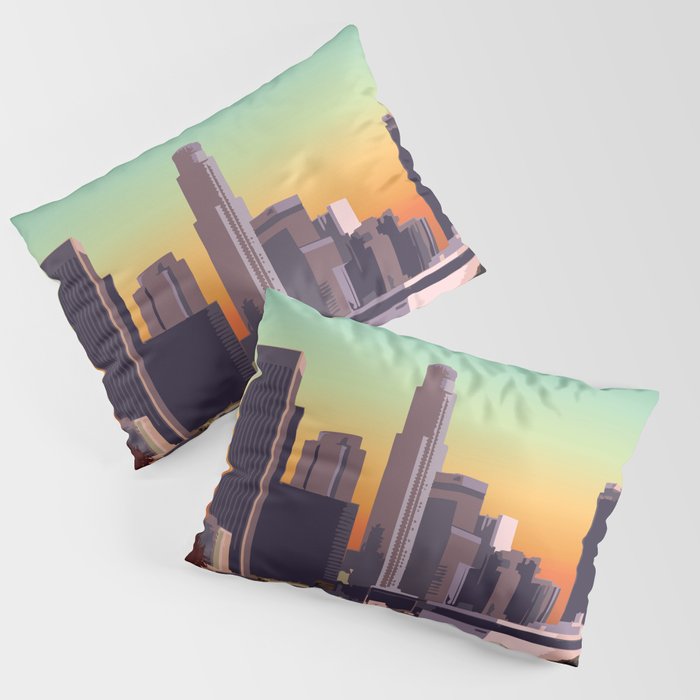 Downtown Los Angeles Pillow Sham