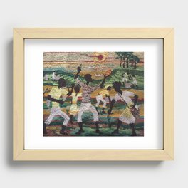 African Farmers Recessed Framed Print