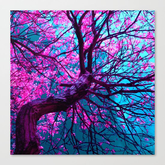 purple tree XII Canvas Print