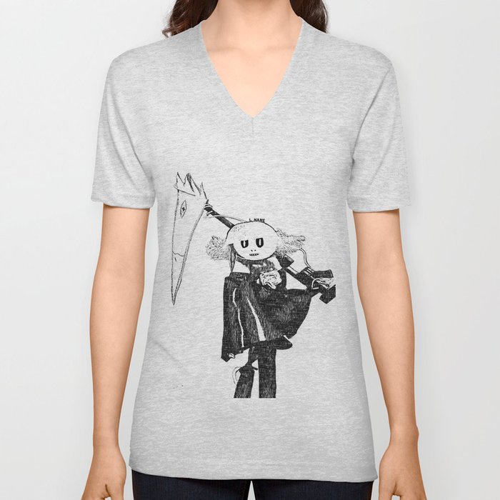 Flowerheart Scarecrow V Neck T Shirt