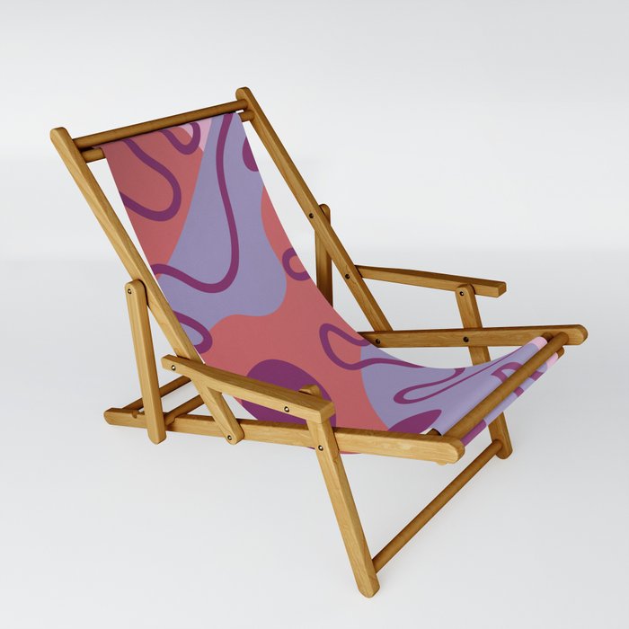 Abstract line shape fern 7 Sling Chair