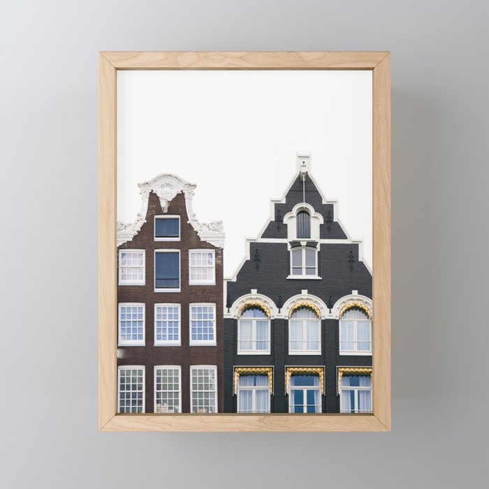 Double Dutch - Amsterdam Travel Photography Framed Mini Art Print