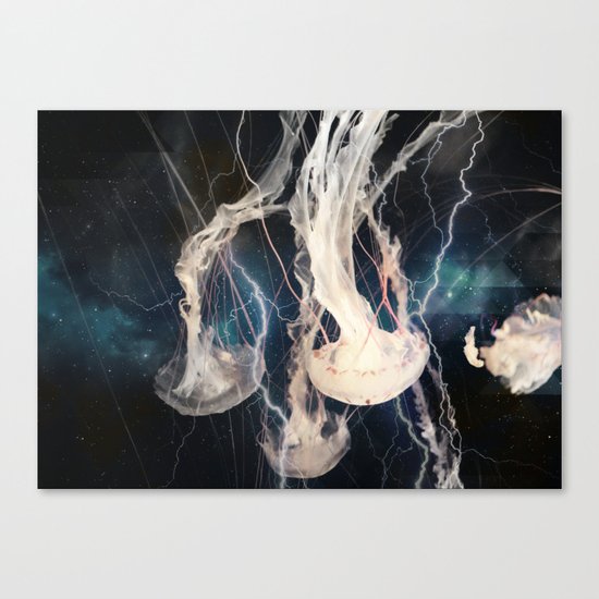 Space Jellyfish Canvas Print