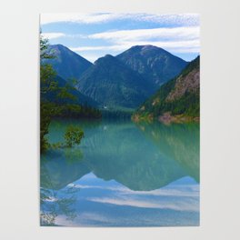 Morning Reflections on Kinney Lake in Mount Robson Provincial Park, British Columbia Poster