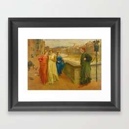 Henry Holiday - Dante And Beatrice Framed Art Print