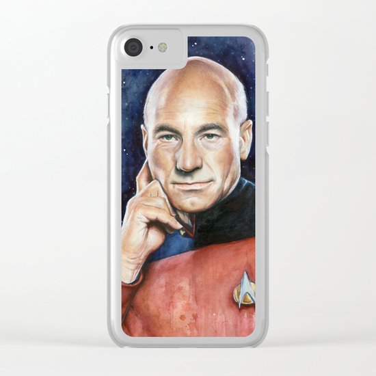Captain Picard Clear iPhone Case