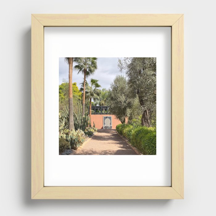 moroccan garden Recessed Framed Print