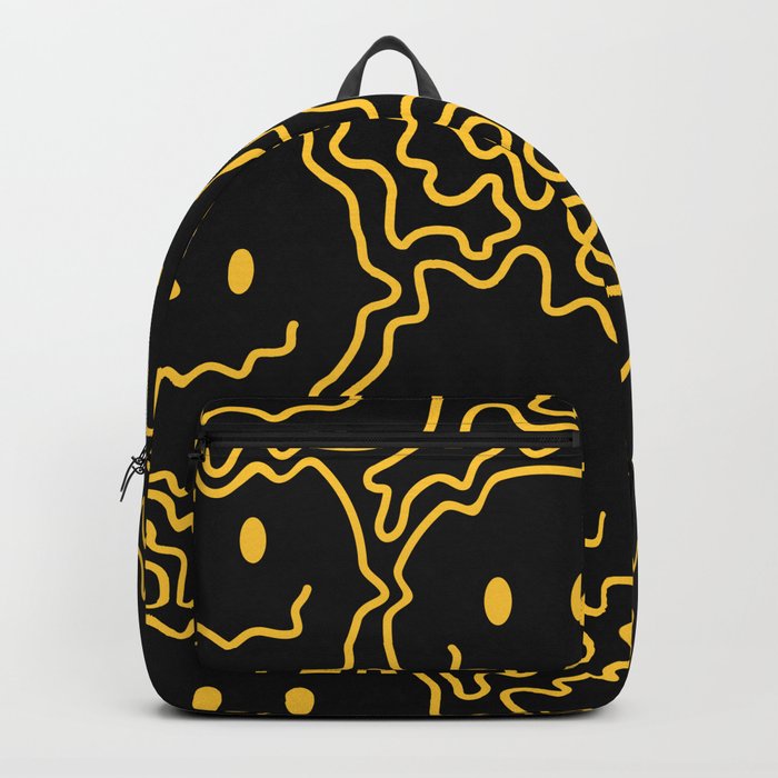 Melting Lineart Smiley  Backpack