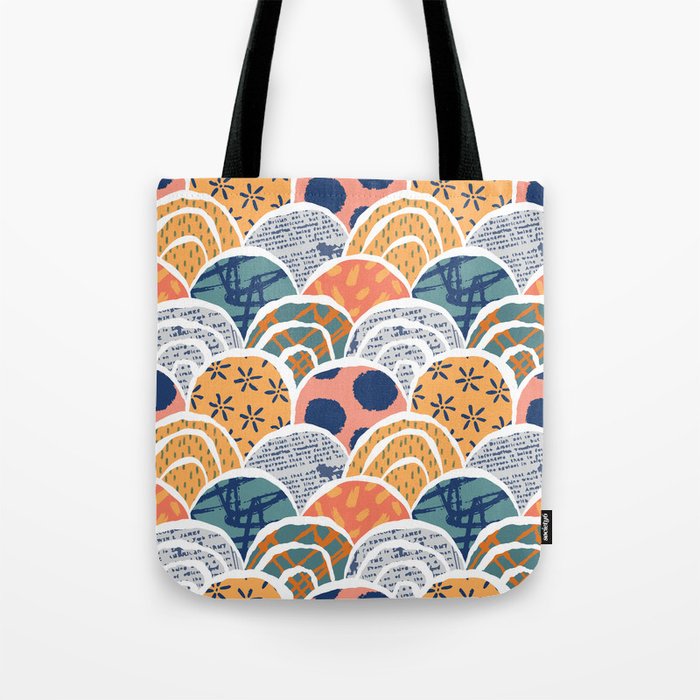Abstract asian art pattern background Tote Bag