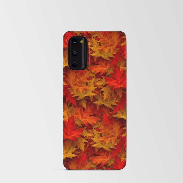 Autumn Leaves Pattern Design Android Card Case