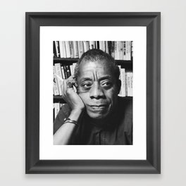 Baldwin and Books <3 Framed Art Print