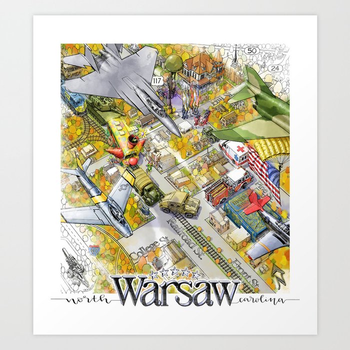 Warsaw, NC Veterans Day Parade Art Print by David K Stanley Society6