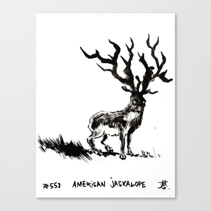 American Jackalope by Kim Holm Canvas Print