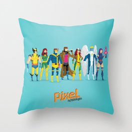Pixel Mutants Throw Pillow