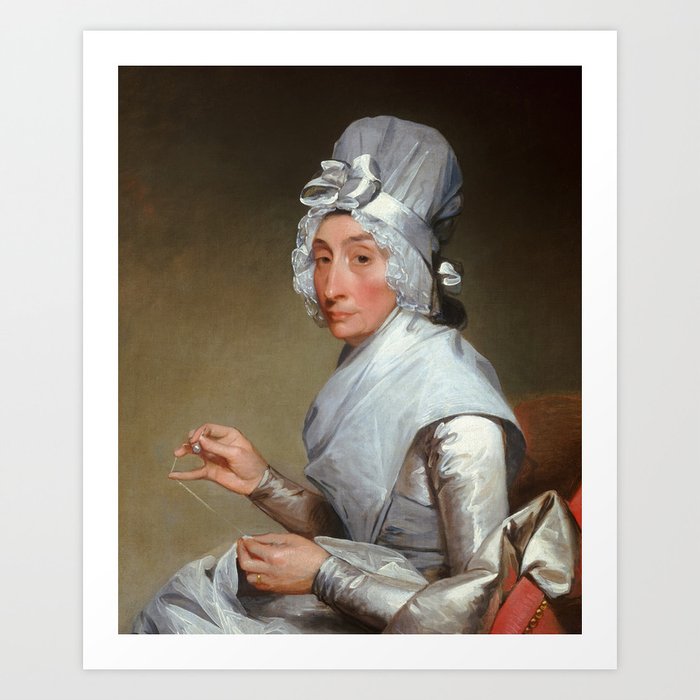 Catherine Brass Yates, Mrs. Richard Yates by Gilbert Stuart Art Print