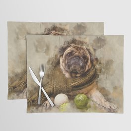 Pug Puppy Placemat