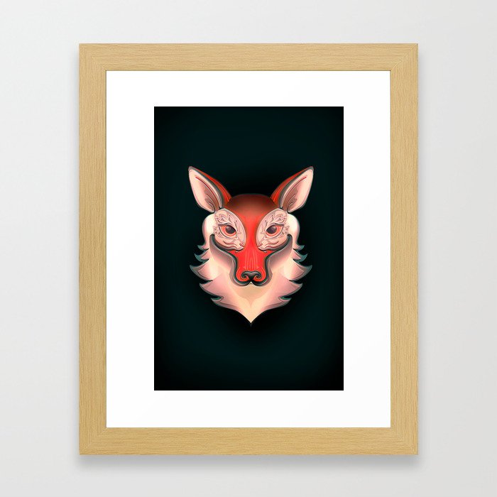 Fox Rabbit Framed Art Print