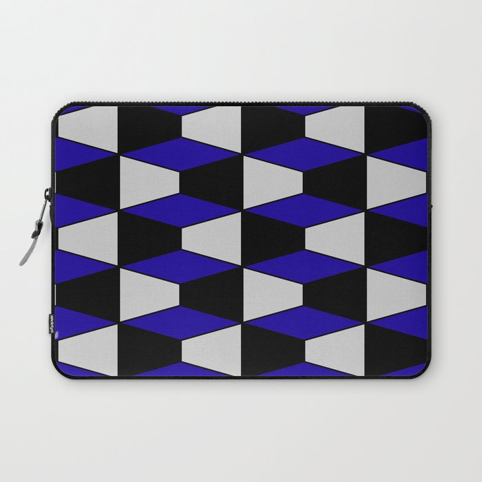 Abstract geometric pattern - blue. Laptop Sleeve