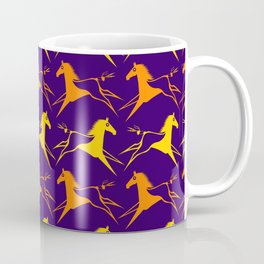 Horse Nation Purple Gold Coffee Mug