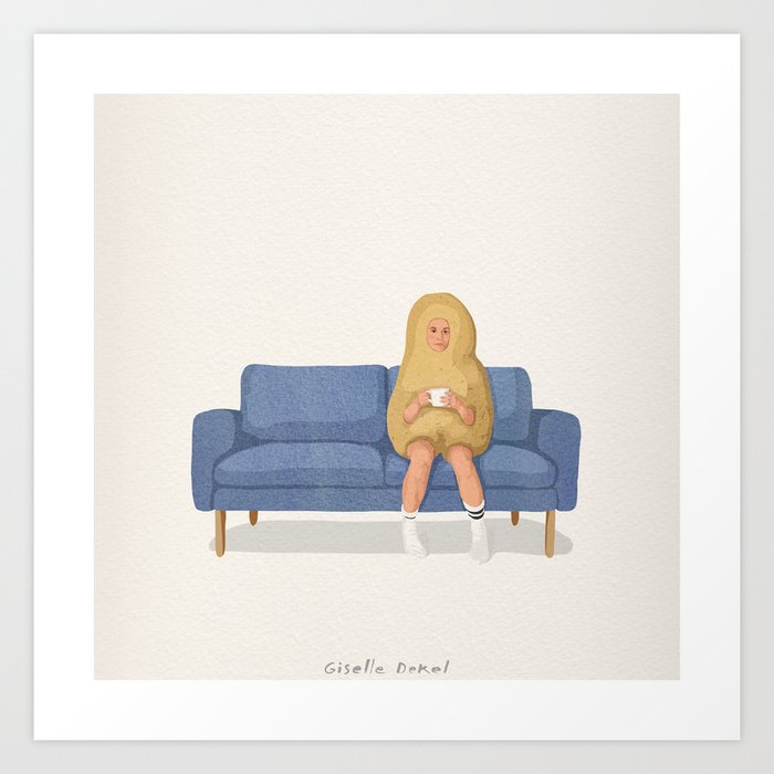 Couch Potato Art Print