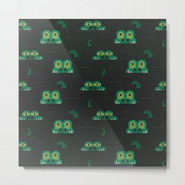 See you later alligator (Patterns Please) Metal Print | Graphicdesign, Calm, Children, River, Envy, Eyes, Jade, Alligator, Tranquil, Crocodile 