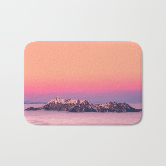 Silence over the Mountains Bath Mat