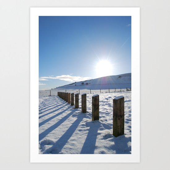 Snow Art Print