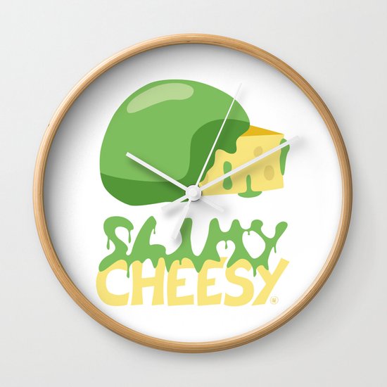 Slimy cheesy Wall Clock