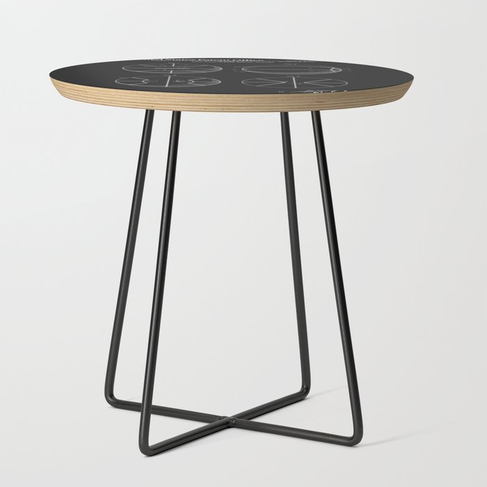Basketball Patent - Black Side Table