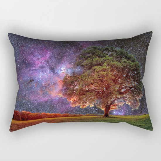 Galaxy Garden Rectangular Pillow