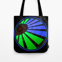 Green Blue Red Carnival Ride Tote Bag