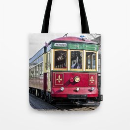 Trolley Streetcar Tote Bag