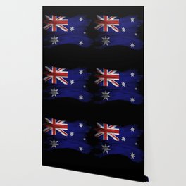 Australia flag brush stroke, national flag Wallpaper