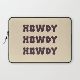 Gothic Cowgirl, Red White and Black Laptop Sleeve