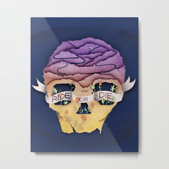 Ride Or Die Metal Print
