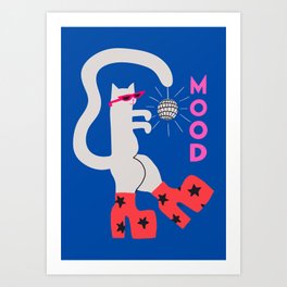 Mood Cat Art Print