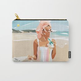 Beach view X Carry-All Pouch | Trending, Turbant, Beachgirl, Trend, Swimsuit, Sea, Vector, Trendy, Digital, Fantasy 