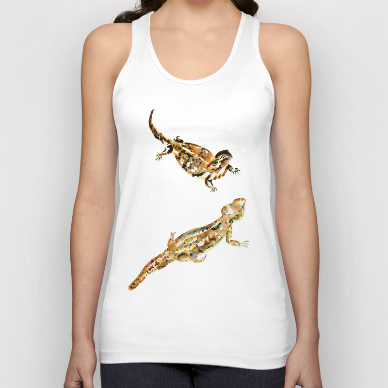 Bearded Dragon Painting Unisex Tank Top By Eralda22 Society6
